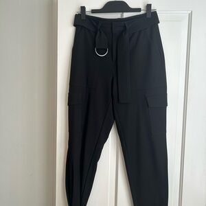 BANANA REPUBLIC Black Belted Cargo Pants